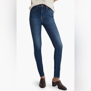 MADEWELL 10” HIGH RISE SKINNY JEANS IN SMITHLEY WASH - Size 27